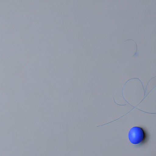 AI image generated of A blue dot is on a gray background.