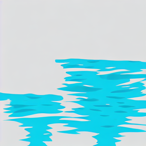AI image generated of A blue line drawing of a waterfall.